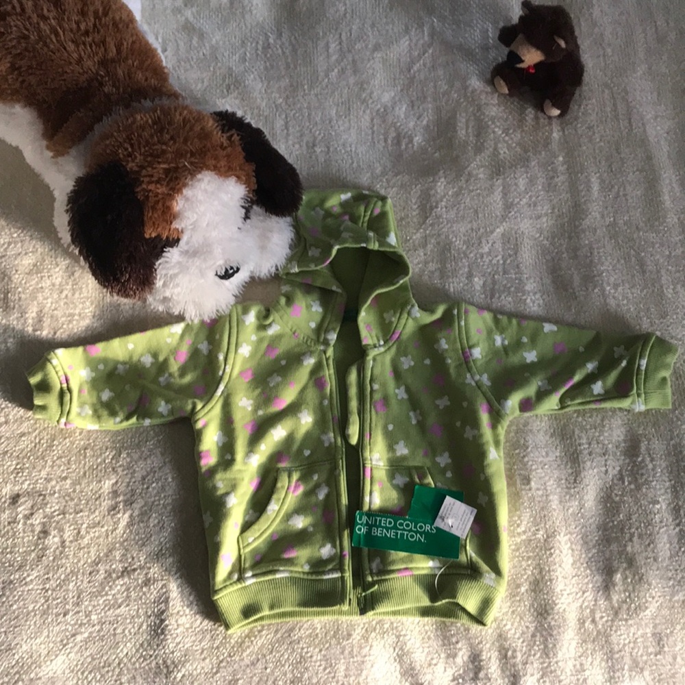 Zip-up baby hoodie